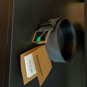 Brand New Size 32 Charcoal/Black Burberry Belt